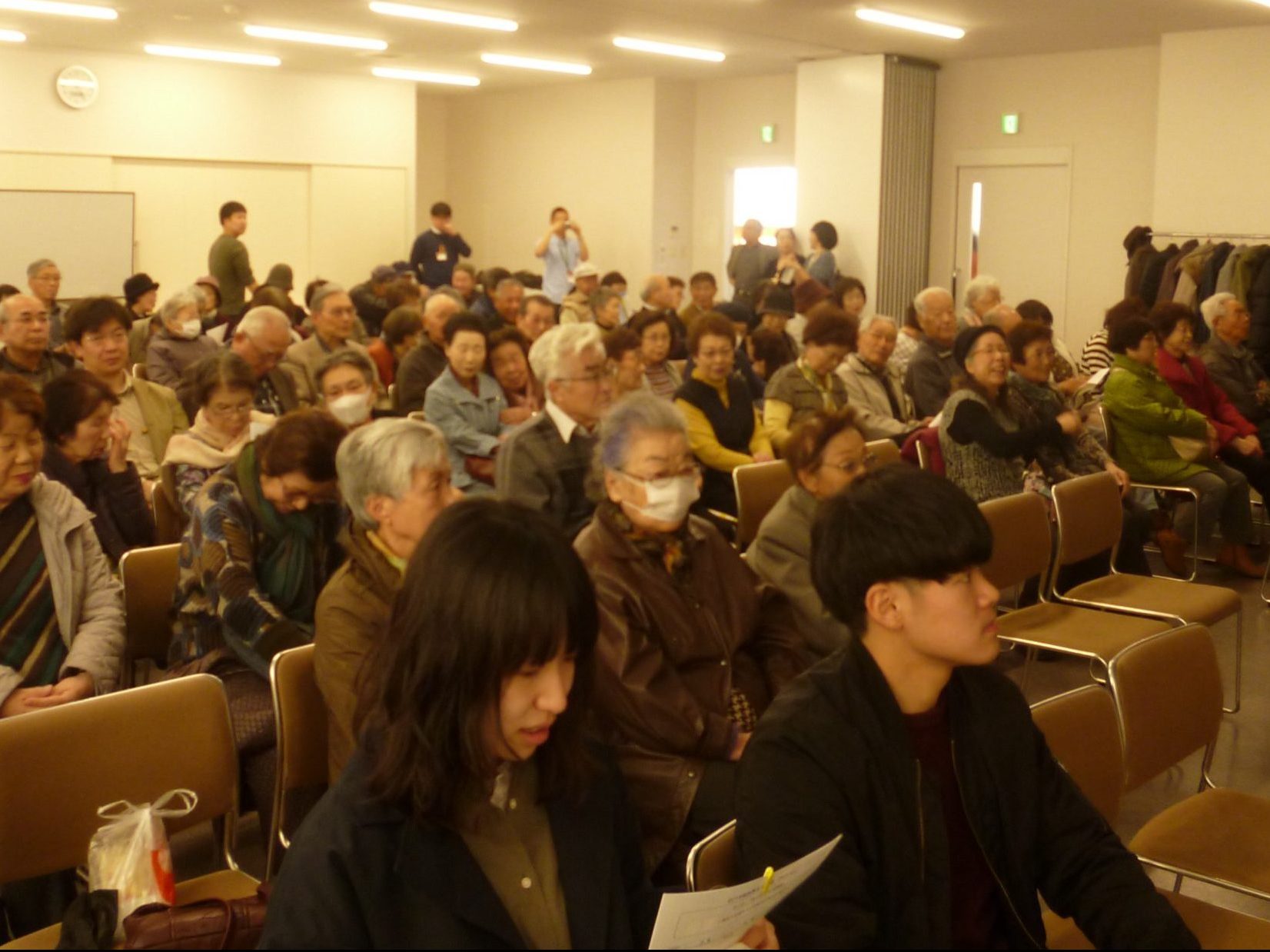 北海道・恵庭　130人が参加　５回目の協同集会　映画と地震体験から考える