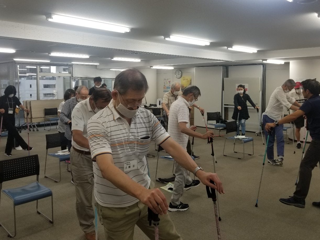 本部総務部 坂本明さん　ポールdeウォーク　リーダー養成研修会に参加して
