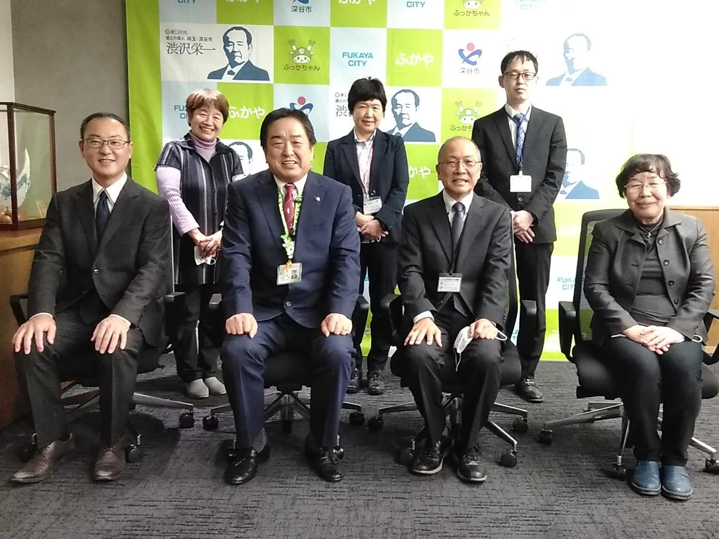 埼玉事業本部　法制化で深谷市小島市長と懇談　小農、地場産業、ポールdeウォークなども