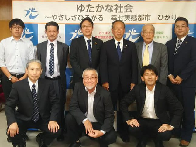 ワーカーズコープ山口、センター事業団　光市・市川市長と懇談　「地域の衰退止める取り組みを」