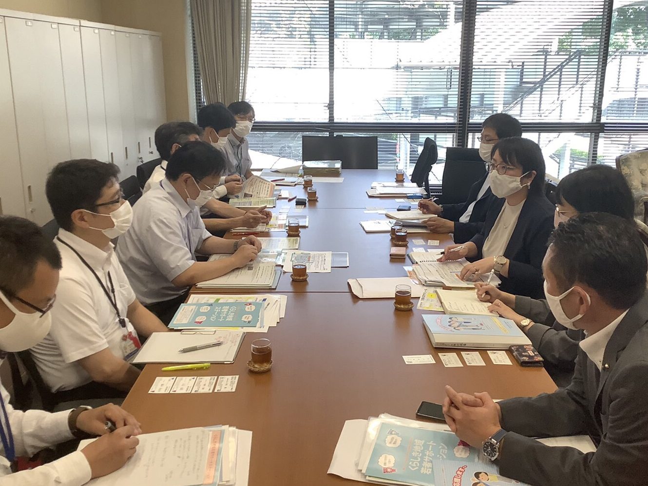 岡山　「サポステの周知、居場所づくりに協力を」　労協法も説明　県職員とミニ学習会