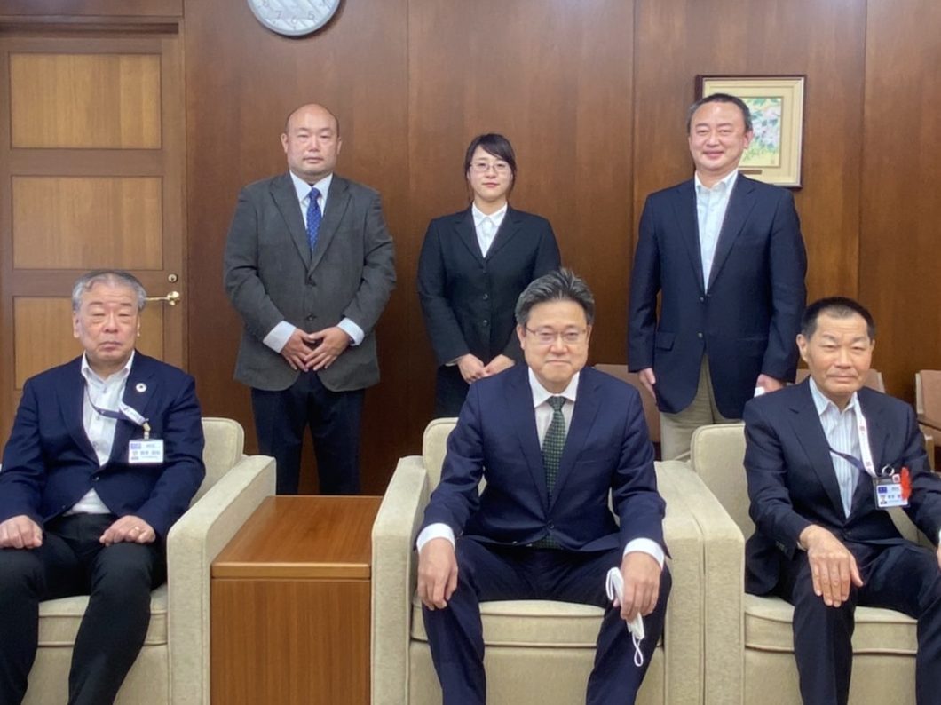 東京南部事業本部　 港区青木、野澤両副区長と懇談