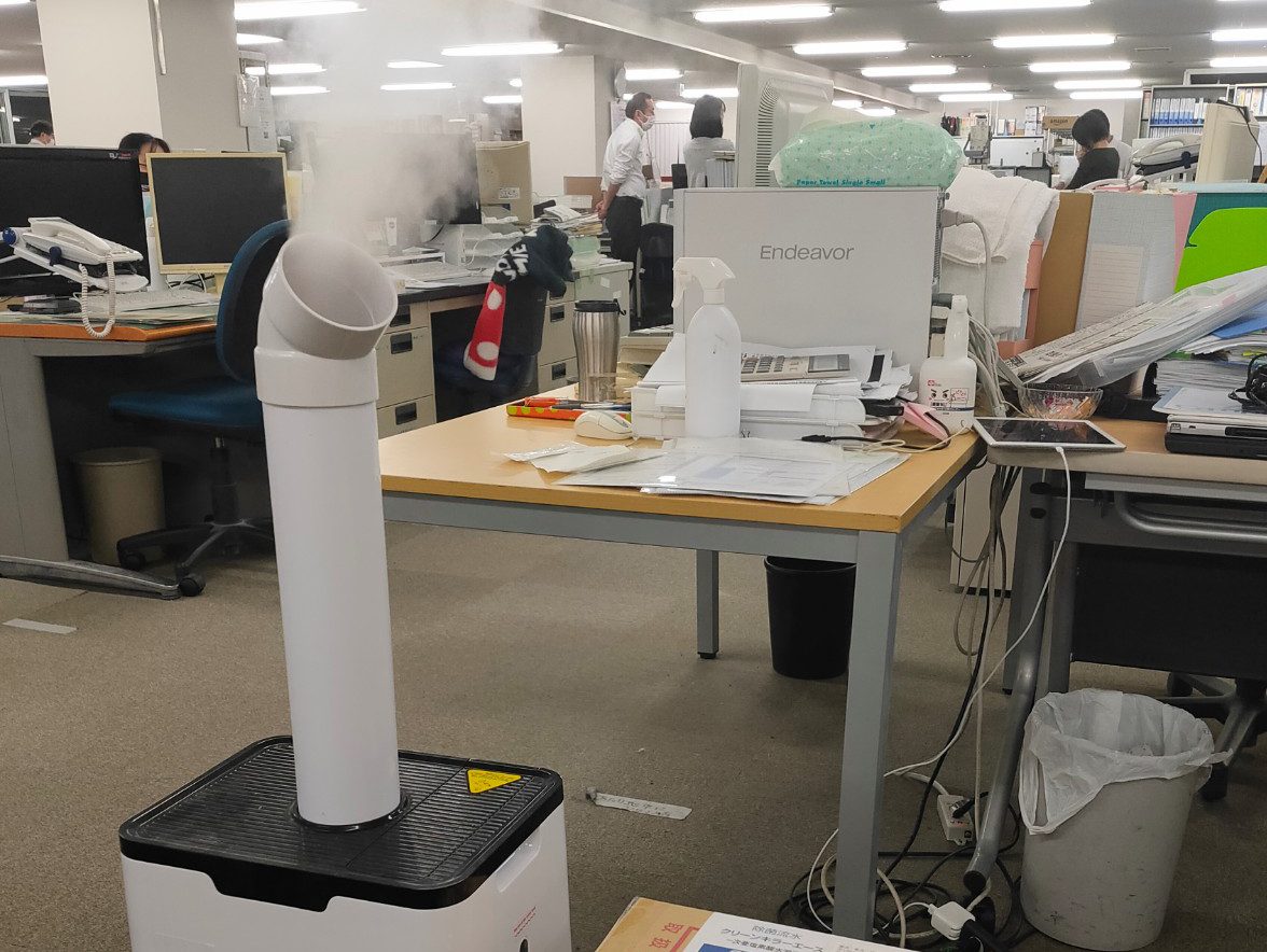 クリーンキラーエース積極活用で感染拡大防止を　空間噴霧などの利用でクラスター対策を