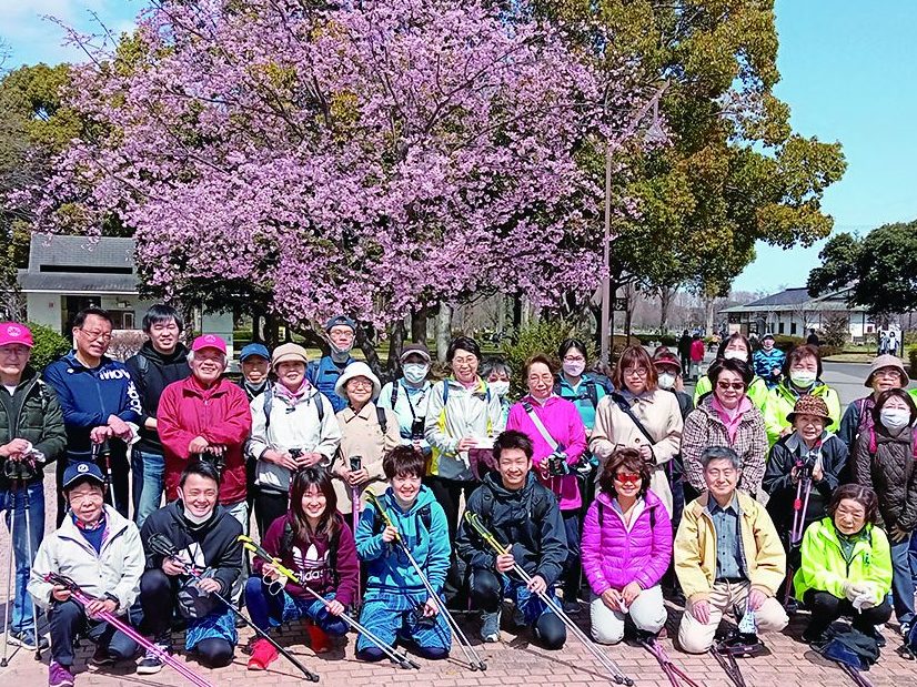 おーぷんはうす金町　葛飾でポールdeウォーク　葛飾でポールdeウォーク ゴールには満開の桜