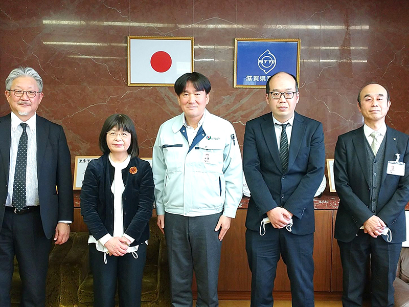 滋賀県　自治体行動進めるセンター・京滋事業本部　竹村栗東市長、堀江日野町長と懇談