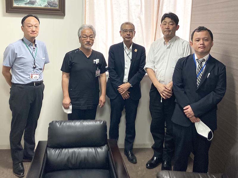 千葉　東葛病院　濵砂院長らと懇談　センター事業団　藤田理事長・東葛地福　坂本所長