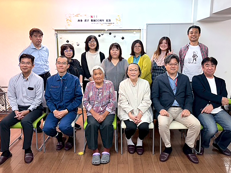 センター事業団　東京東部1事業所　西巻君子さん84歳、勤続30年