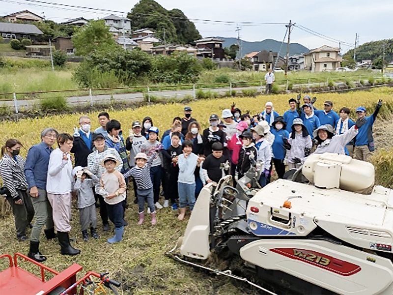 ＷＣ山口　17年目の「みんなでつくってみんなで食べる田んぼ」　約5トン収穫　市内全子ども食堂にも配布