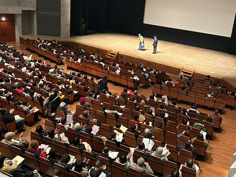 岩手北上　映画「笑いのたね」完成披露上映会に約650人